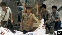 미국의 대북 식량지원 (자료사진)