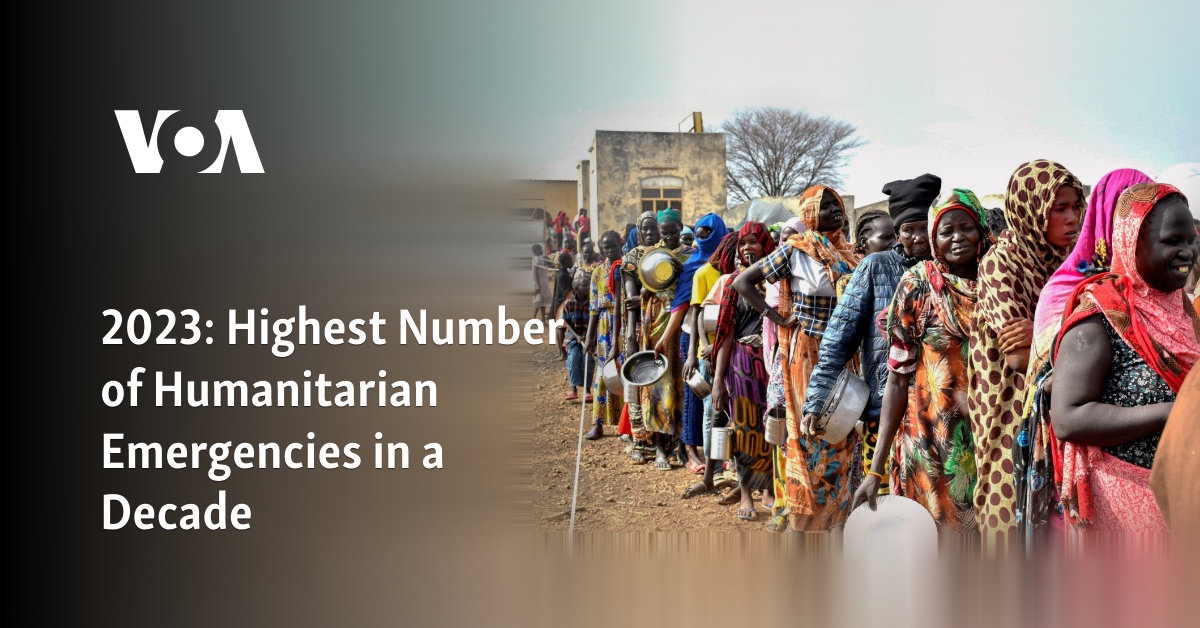 2023: Highest Number of Humanitarian Emergencies in a Decade