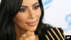 La star américaine Kim Kardashian lors du Festival de Cannes, en France, 24 juin 2015.