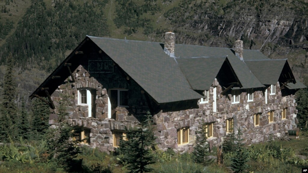 This undated photo provided by Glacier National Park/National Park Service shows the Sperry Chalet in Glacier National Park, Mont. A wildfire has cut off the return route for dozens of people staying at the backcountry chalet, leaving them the choice of remaining until rangers tell them it's safe or hiking out along a longer and more difficult trail, park officials said Friday, Aug. 11, 2017.