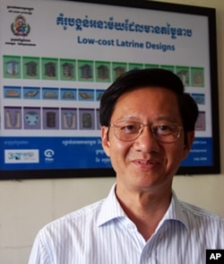 Dr Chea Samnang heads the department of rural health at the Ministry of Rural Development. The government wants 30 percent of rural households to have access to a latrine by 2015, and 100 percent by 2025. Dr Chea says that target is currently on track.