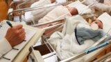 FILE - Newborn babies fill the nursery of a postpartum recovery center in upstate New York. U.S. life expectancy in 2022 was only back to 77 years, 6 months — about what it was two decades ago.