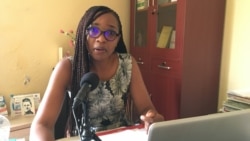 Diane Tchomalogne, avocate des droits des femmes enfants et personnes handicapées au barreau du Cameroun, à Yaoundé le 19 avril 2021.(VOA/Emmanuel Jules Ntap)