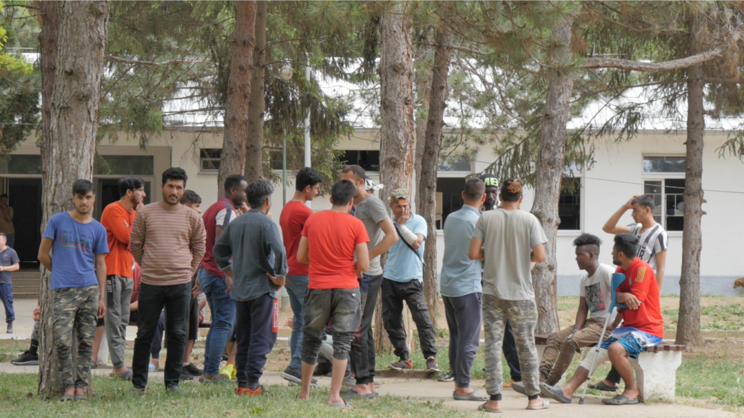 Migranti u prihvatnom centru u Obrenovcu kod Beograda
