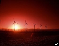 You now see wind turbines by the hundreds atop some California ridges, when the wind always - or at least most of the time - steadily blows.