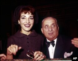 ماریا کالاس و همسرش- ۱۹۵۸