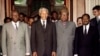 Da esquerda para a direita: José Eduardo dos Santos, Nelson Mandela, Mobutu Sese Seko e Joaquim Chissano