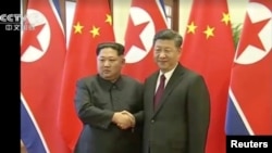 習近平 金正恩曾於2018年3月28日在北京會晤。 （路透社轉自CCTV）