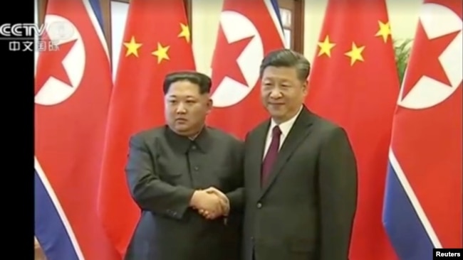 习近平会见金正恩（2018年3月北京）