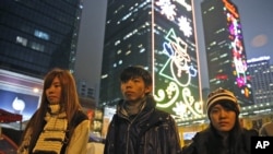 在香港進行絕食要求政府對話的其中三位學民思潮的成員