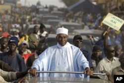 Abdoulaye Wade en campagne à Dakar, le 22 fév. 2012