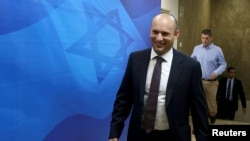 نفتالی بنت، وزیر آموزش و پرورش و رهبر حزب راستگرای «خانه یهودی» اسرائیل