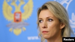 Juru bicara Kementerian Luar Negeri Rusia, Maria Zakharova dalam konferensi pers di Moskow, 6 Oktober 2015. (Foto: dok).