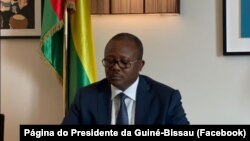 Umaro Sissoco Embaló, Presidente da Guiné-Bissau, participa em cimeira virtual da CEDEAO sobre a Guiné-Bissau, 8 de Setembro de 2021