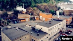An undated third-party handout photo gives a view of the nuclear power plant in Halden, Norway.