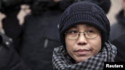 FILE - Liu Xia, the wife of Chinese dissident Liu Xiaobo. 