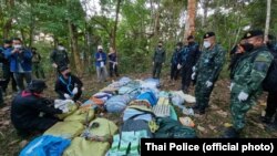  ဇန်နဝါရီလ ၂၇ ရက်နေ့က ပစ်ခတ်မူဖြစ်ပြီးဖမ်းမိတဲ့ မူးယစ်ဆေးဝါးများ (ထိုင်းနယ်ခြားစောင့်တပ်)