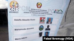 Moçambique - Boletim de Voto