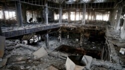 General view of the library of the University of Mosul burned and destroyed during the battle with Islamic State militants, in Mosul, Iraq January 30, 2017.