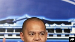 Marvic Leonen, chief government negotiator for peaces talk with the Moro Islamic Liberation Front, during a press conference Jan. 14, 2011 in Manila, Philippines.