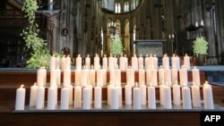 2015年4月17日科隆大教堂举行向德国之翼遇难者致敬仪式