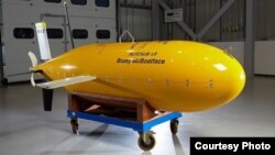 The unmanned submarine named Boaty McBoatface is about to embark on its first mission. (NERC)