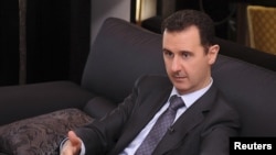 敘利亞總統巴沙爾.阿薩德在大馬士革接受土耳其報章訪問