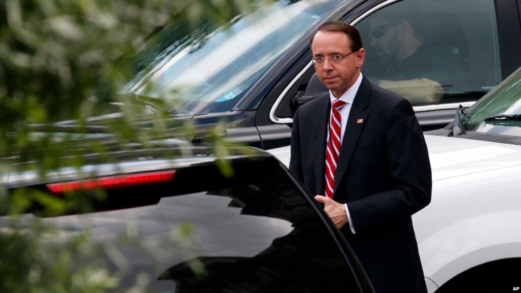 ZÃ«vendÃ«s Prokurori i PÃ«rgjithshÃ«m Rod Rosenstein