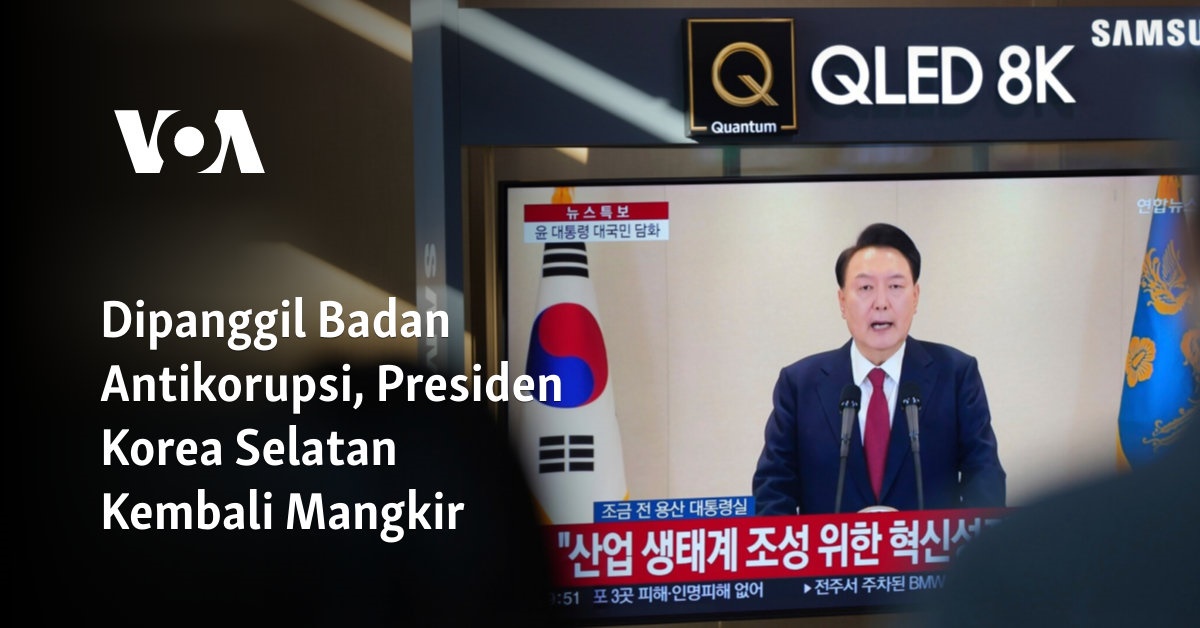 Dipanggil Badan Antikorupsi, Presiden Korea Selatan Kembali Mangkir