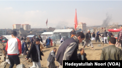Ledakan di kawasan Kart-e-Sakhi (masjid dan makam Syiah), di Kabul, saat liburan perayaan Nowruz (Tahun Baru Persia), Kamis (21/3).