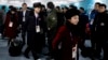 North Koreans Arrive in South Korea for Olympics