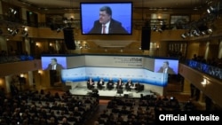 Президент України Петро Порошенко під час виступу на Мюнхенської конференції з питань безпеки, 13 лютого 2015 року