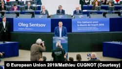 Олег Сенцов у Європейському Парламенті 26 листопада 2019 р.