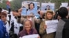 A rally supporting Le Quoc Quan, Hanoi, Vietnam, Feb. 18, 2014. (Marianne Brown for VOA)