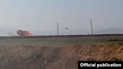 Azərbaycan Silahlı Qüvvələrinin vurduğu helikopter