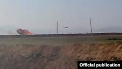 Azərbaycan Silahlı Qüvvələrinin vurduğu helikopter