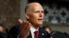 Senate Armed Services Committee member Sen. Rick Scott, R-Fla. speaks during a Senate Armed Services Committee hearing on "Nuclear Policy and Posture" on Capitol Hill in Washington, Thursday, Feb. 29, 2019. 