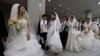韓國統一教會舉行集體婚禮
