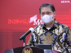 Menko Perekonomian Airlangga Hartarto mengatakan terdapat lonjakan mobilitas masyarakat pada saat libur lebaran di tempat wisata. (Foto: Setpres)