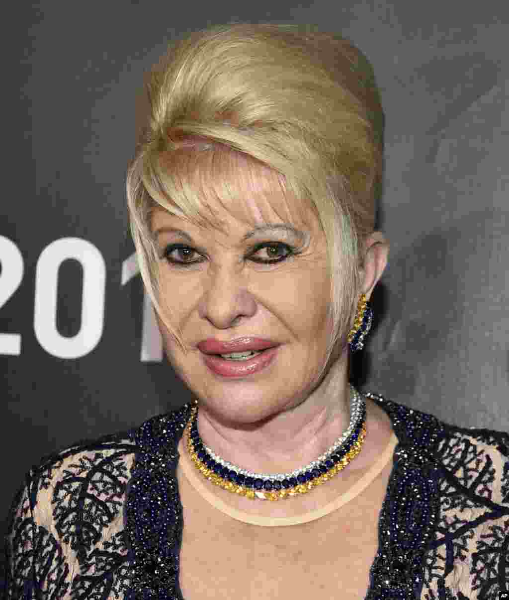 Ivana Trump, l'ancienne épouse du président Donald Trump et mère d'Ivanka, à New York, 23 octobre 2017. 