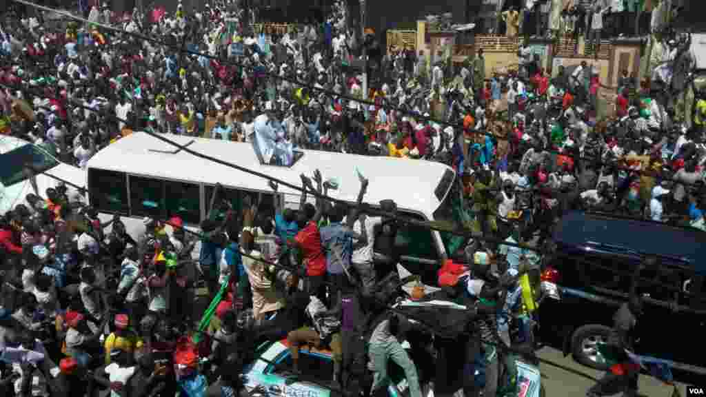 Janaral Buhari a Gombe, Fabrairu 3, 2015.