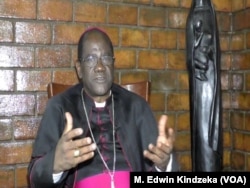 Archbishop Jean Mbarga of Yaounde at his residence in Yaounde, Cameroon, Oct. 28, 2018.