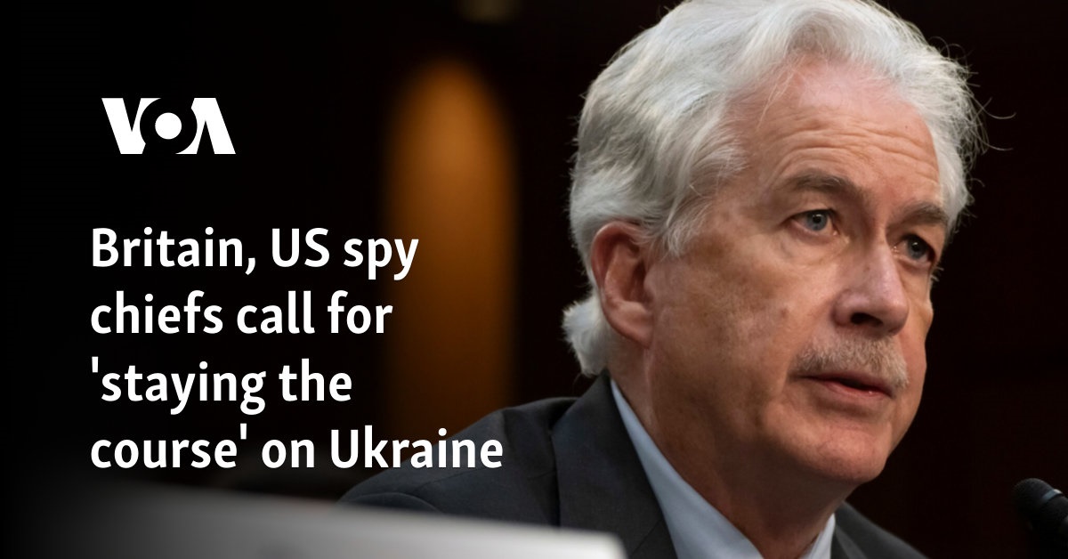 Britain, US spy chiefs call for 'staying the course' on Ukraine