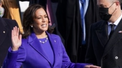 Kamala Harris is sworn in as Vice President.