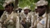 Des soldats tchadiens à la cérémonie de clôture de l'opération Flintlock, N'Djamena, Tchad, le 9 mars 2015. 