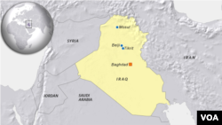 Les villes de Mossoul, Tikrit et Beiji en Irak