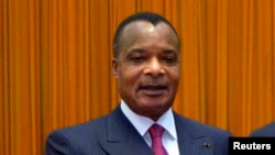 Denis Sassou Nguesso, le président sortsnt du Congo