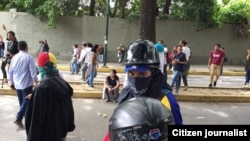 Los estudiantes salieron a protestar en el Día del Estudiante Universitario en Venezuela.