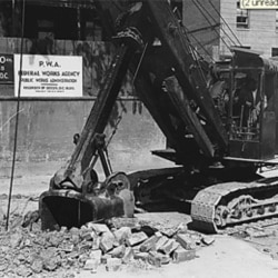 A Public Works Administration building project in Washington