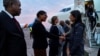 U.S. Ambassador to the United Nations Nikki Haley is received upon arriving at the N'Djili International Airport in Kinshasa, Democratic Republic of Congo, Oct. 25, 2017. 